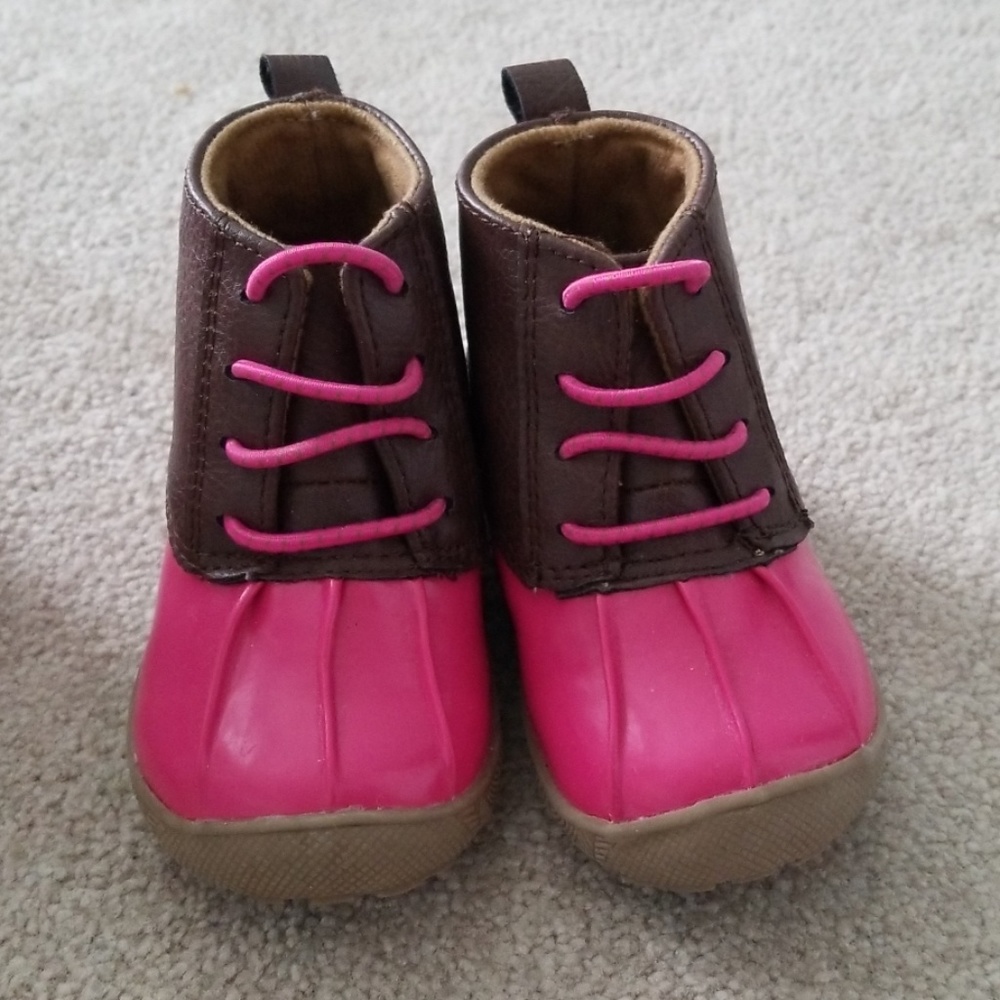 Size 3 toddler girl duck boots